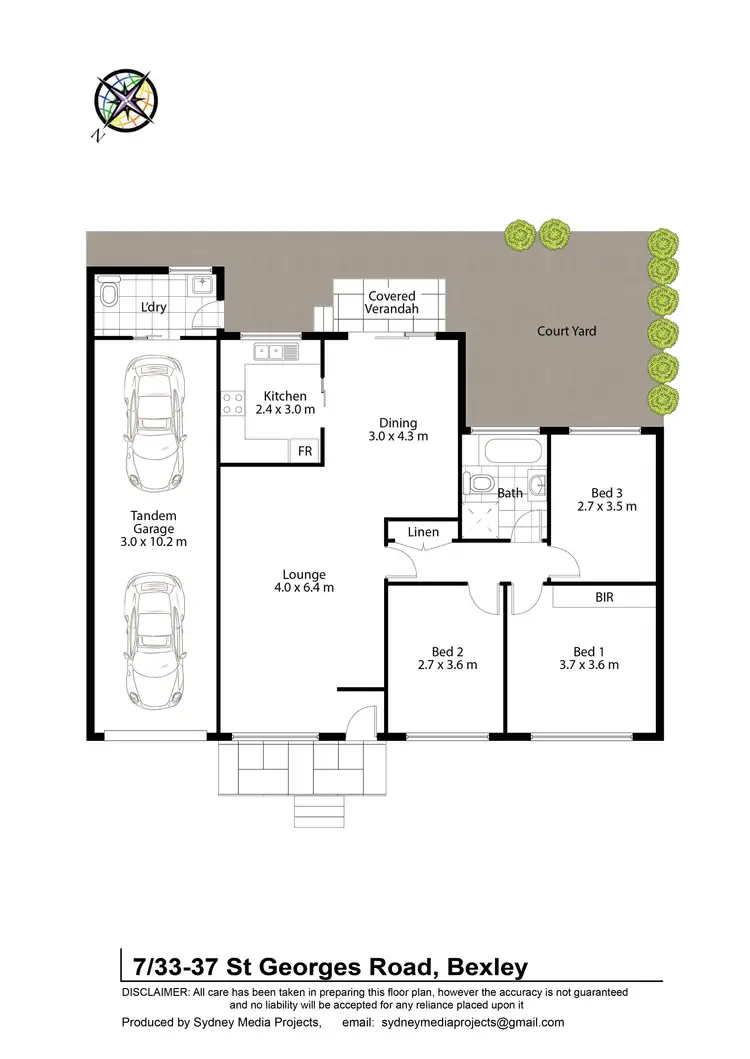 Floorplan of Homely villa listing, 7/33-37 St Georges Road, Bexley NSW 2207