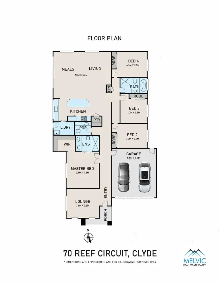 Floorplan of Homely house listing, 70 Reef Cct, Clyde VIC 3978