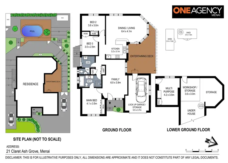 Floorplan of Homely house listing, 21 Claret Ash Grove, Menai NSW 2234