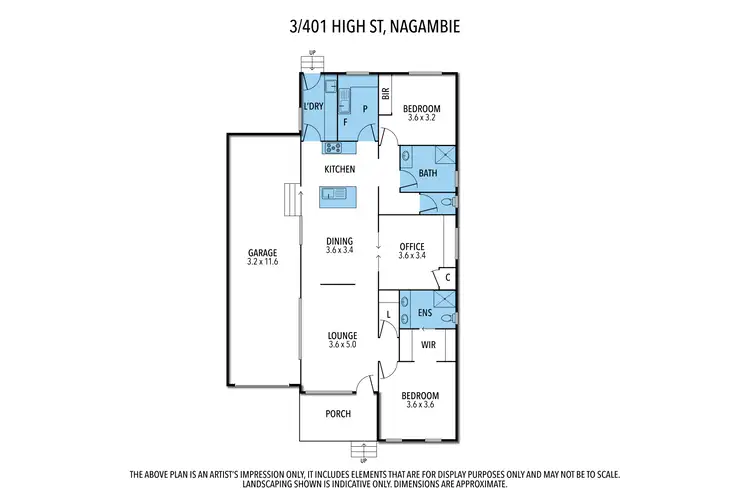 Floorplan of Homely house listing, 3/401 High Street, Nagambie VIC 3608