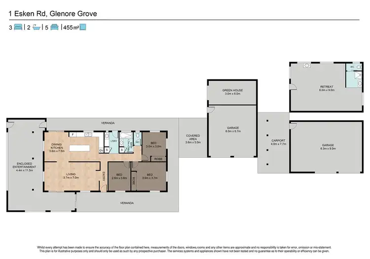 Floorplan of Homely house listing, 1 Esken Road, Glenore Grove QLD 4342