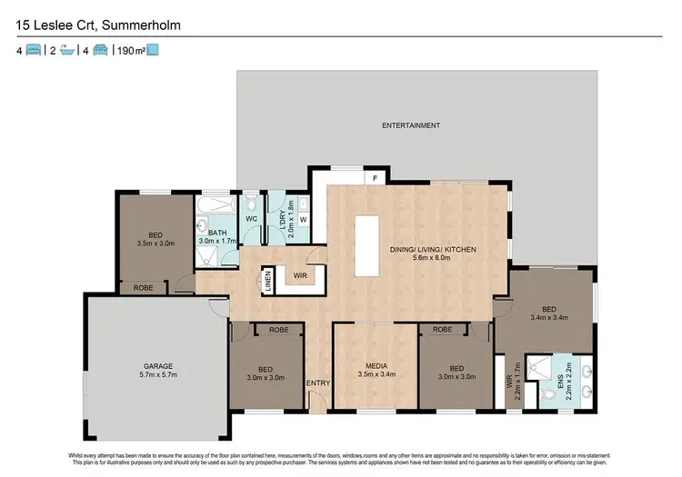 Floorplan of Homely house listing, 15 Leslee Court, Summerholm QLD 4341