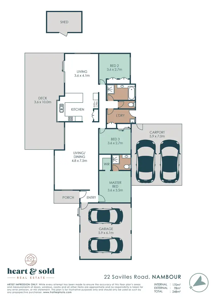 Floorplan of Homely house listing, 22 Savilles Road, Nambour QLD 4560