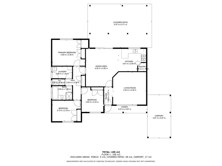 Floorplan of Homely house listing, 20 Cotter Place, Hannans WA 6430
