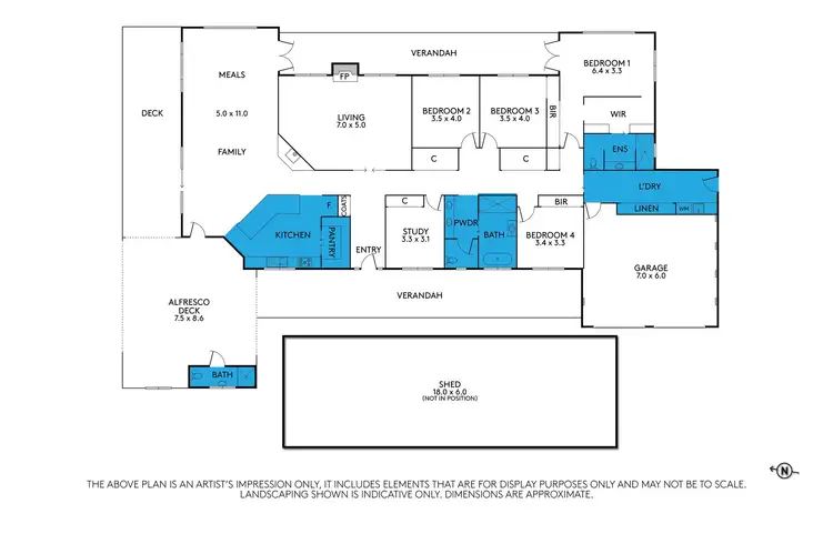 Floorplan of Homely rural property listing, 207 Parkins Road, Rutherglen VIC 3685