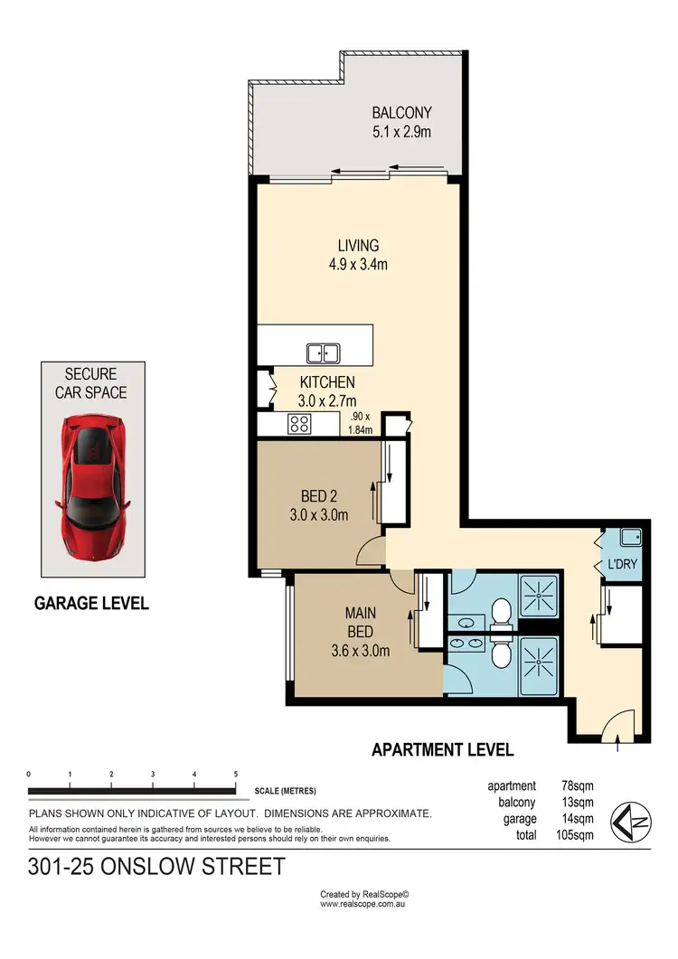 Floorplan of Homely apartment listing, 301/25 Onslow Street, Ascot QLD 4007