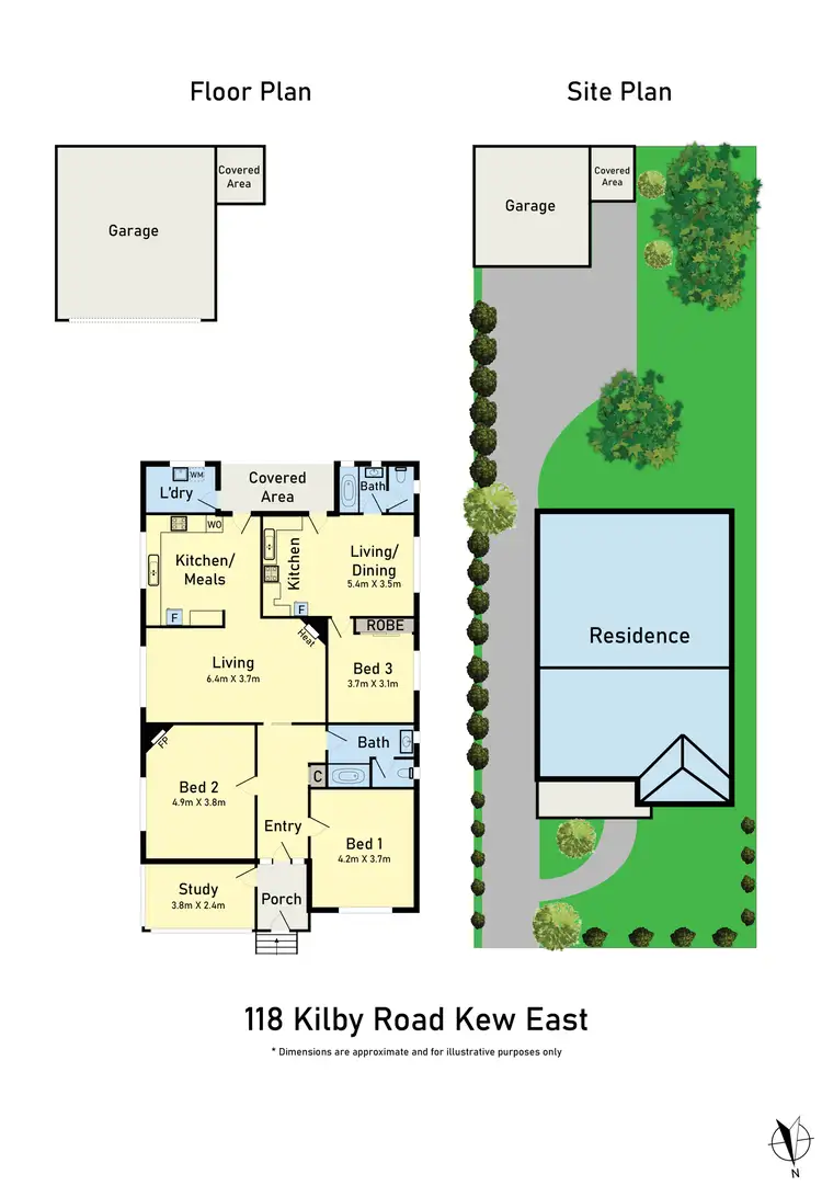 Floorplan of Homely house listing, 118 Kilby Road, Kew East VIC 3102
