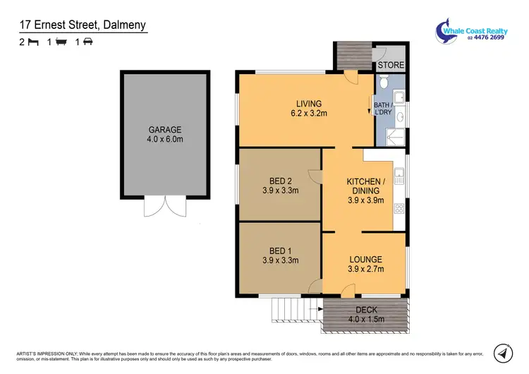 Floorplan of Homely house listing, 17 ERNEST STREET, Dalmeny NSW 2546