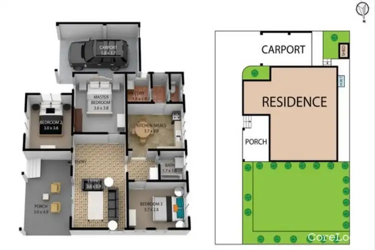 Floorplan of Homely house listing, 25 Stevenson Street, Broadmeadows VIC 3047