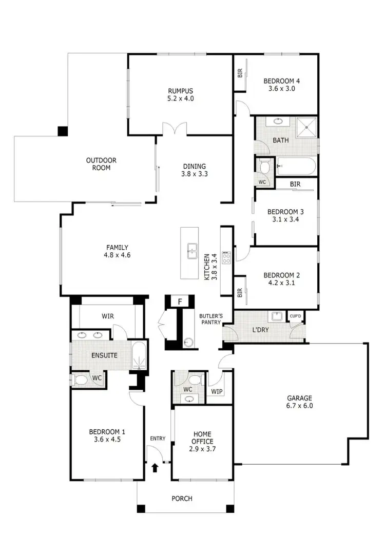 Floorplan of Homely house listing, 13 Salute Court, Wallan VIC 3756