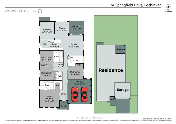Floorplan of Homely house listing, 34 Springfield Drive, Lochinvar NSW 2321