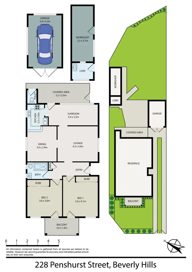 Floorplan of Homely house listing, 228 PENSHURST STREET, Beverly Hills NSW 2209