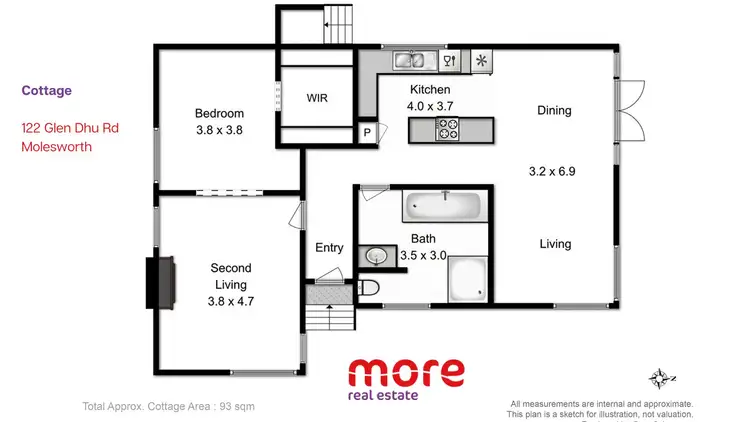 Floorplan of Homely rural property listing, 122 Glen Dhu Road, Molesworth TAS 7140