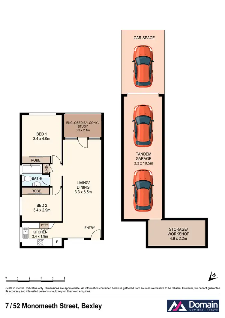 Floorplan of Homely apartment listing, 7/52 Monomeeth Street, Bexley NSW 2207