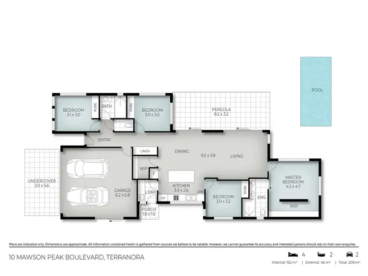 Floorplan of Homely house listing, 10 Mawson Peak Boulevard, Terranora NSW 2486