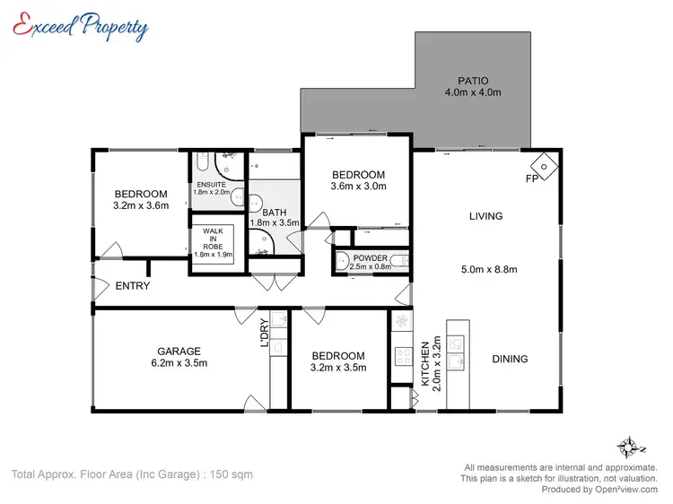 Floorplan of Homely house listing, 3 Damask Court, Cambridge TAS 7170