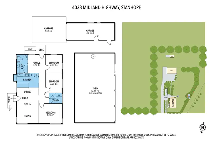 Floorplan of Homely rural property listing, 4038 MIDLAND HIGHWAY, Stanhope VIC 3623