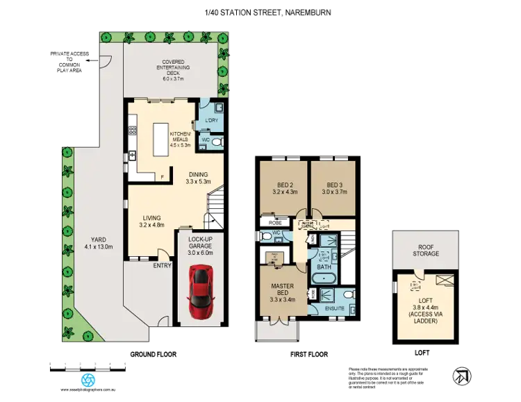 Floorplan of Homely townhouse listing, 1/40 STATION STREET, Naremburn NSW 2065