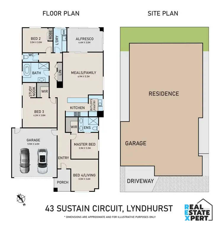 Floorplan of Homely house listing, 43 Sustain Circuit, Lyndhurst VIC 3975