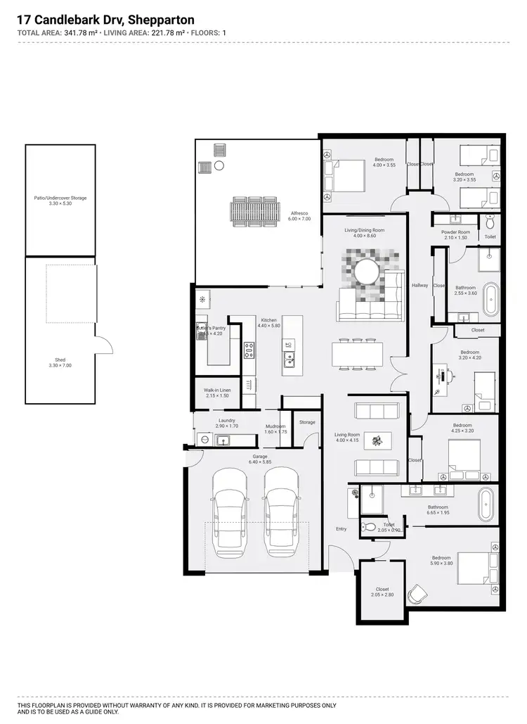 Floorplan of Homely house listing, 17 Candlebark Drive, Shepparton North VIC 3631