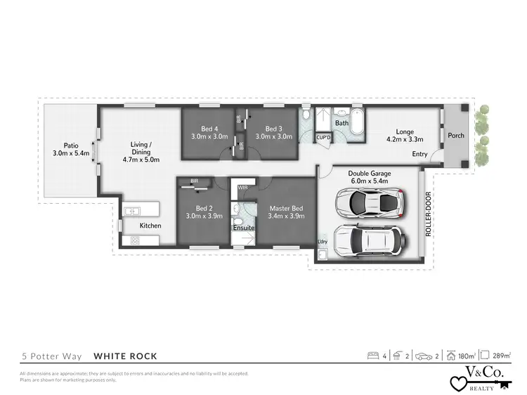 Floorplan of Homely house listing, 5 Potter Way, White Rock QLD 4306