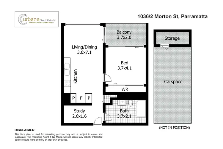 Floorplan of Homely apartment listing, 1036/2 Morton Street, Parramatta NSW 2150