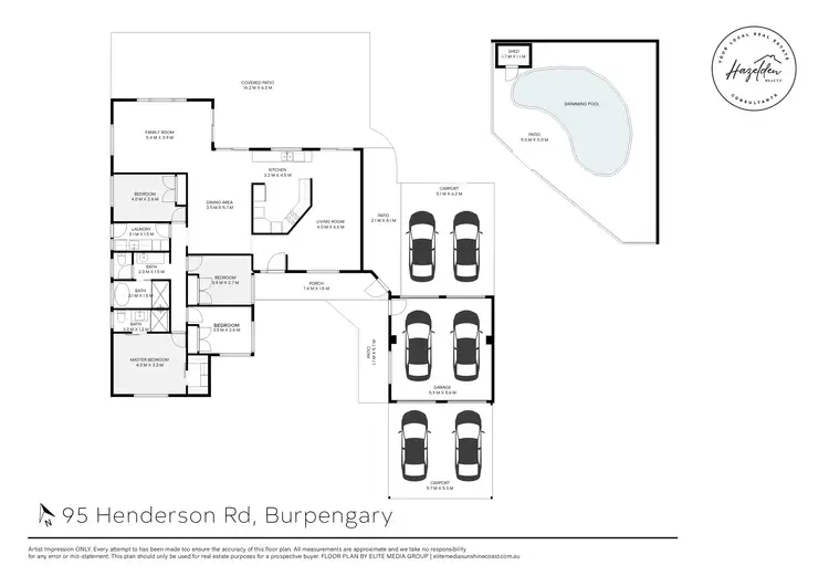 Floorplan of Homely house listing, 95 Henderson Road, Burpengary QLD 4505