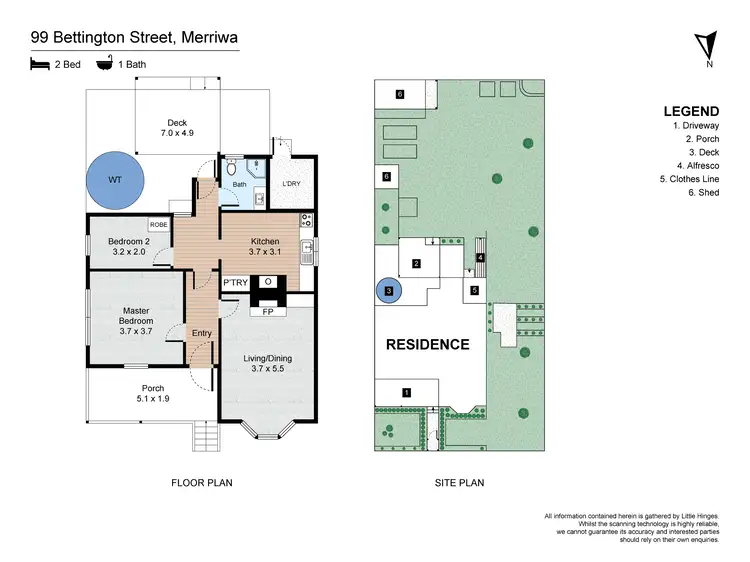 Floorplan of Homely house listing, 99 BETTINGTON STREET, Merriwa NSW 2329