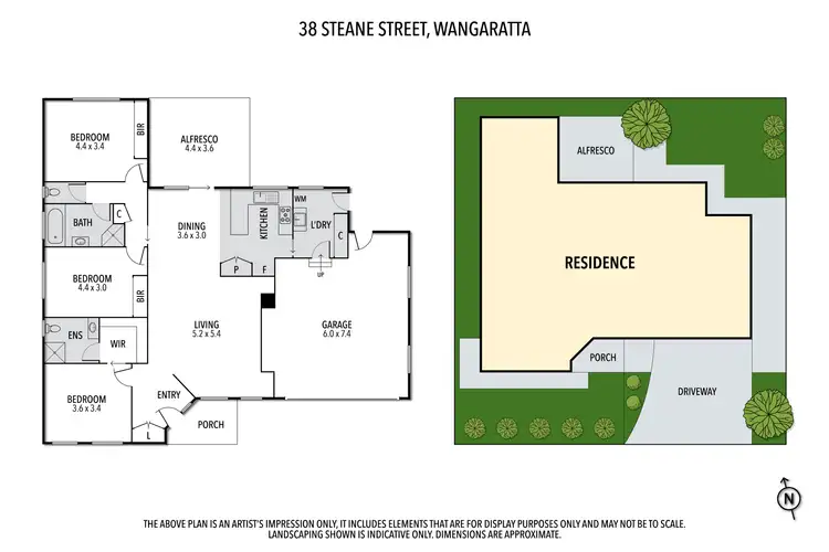 Floorplan of Homely house listing, 38 Steane Street, Wangaratta VIC 3677