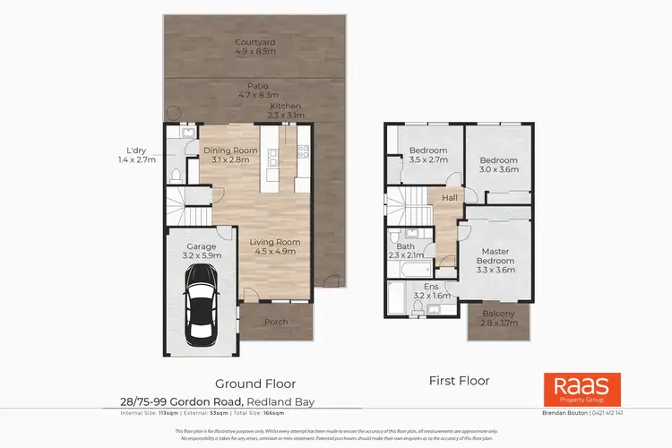 Floorplan of Homely townhouse listing, 28/75 Gordon Road, Redland Bay QLD 4165