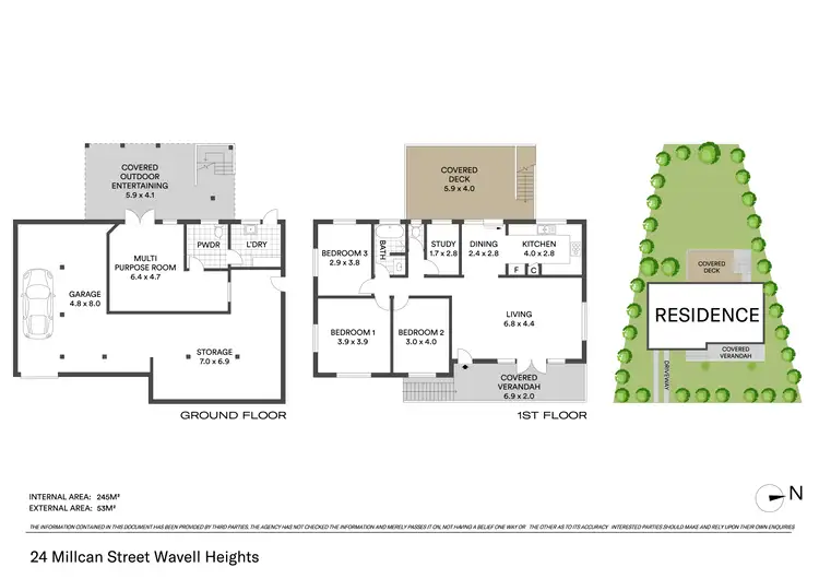 Floorplan of Homely house listing, 24 Millcan Street, Wavell Heights QLD 4012
