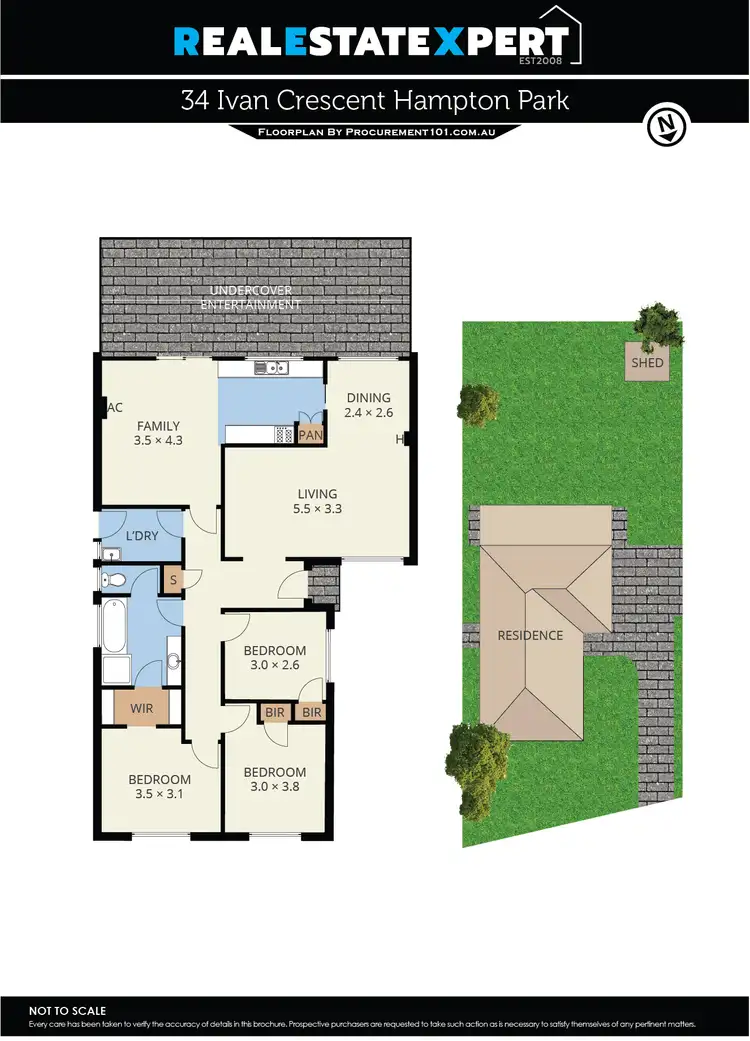 Floorplan of Homely house listing, 34 Ivan Crescent, Hampton Park VIC 3976