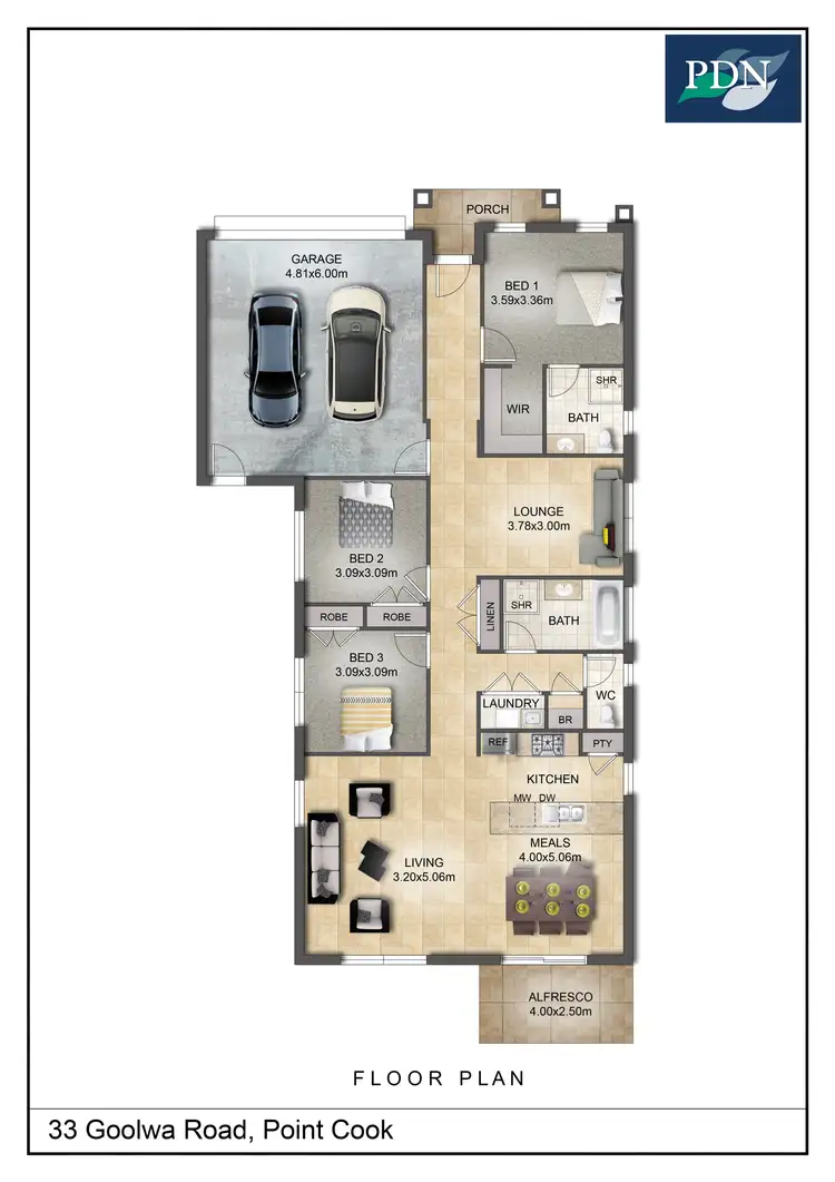 Floorplan of Homely house listing, 33 Goolwa Road, Point Cook VIC 3030