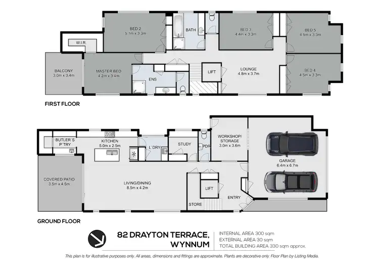 Floorplan of Homely house listing, 82 Drayton Terrace, Wynnum QLD 4178