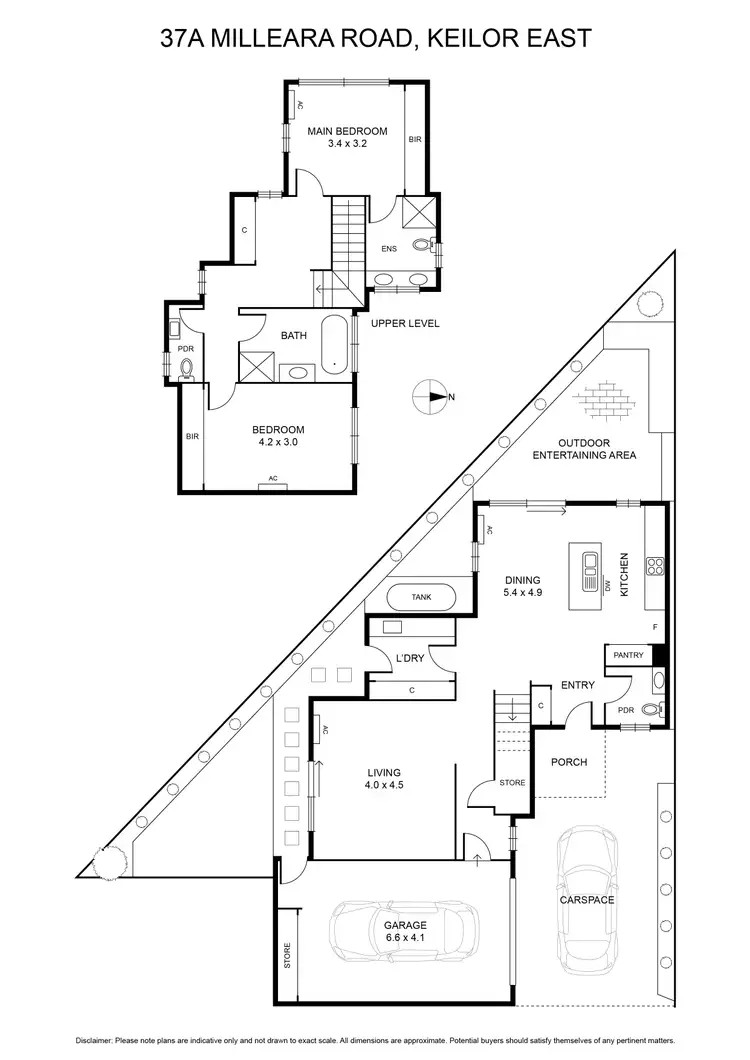 Floorplan of Homely townhouse listing, 37A Milleara Road, Keilor East VIC 3033