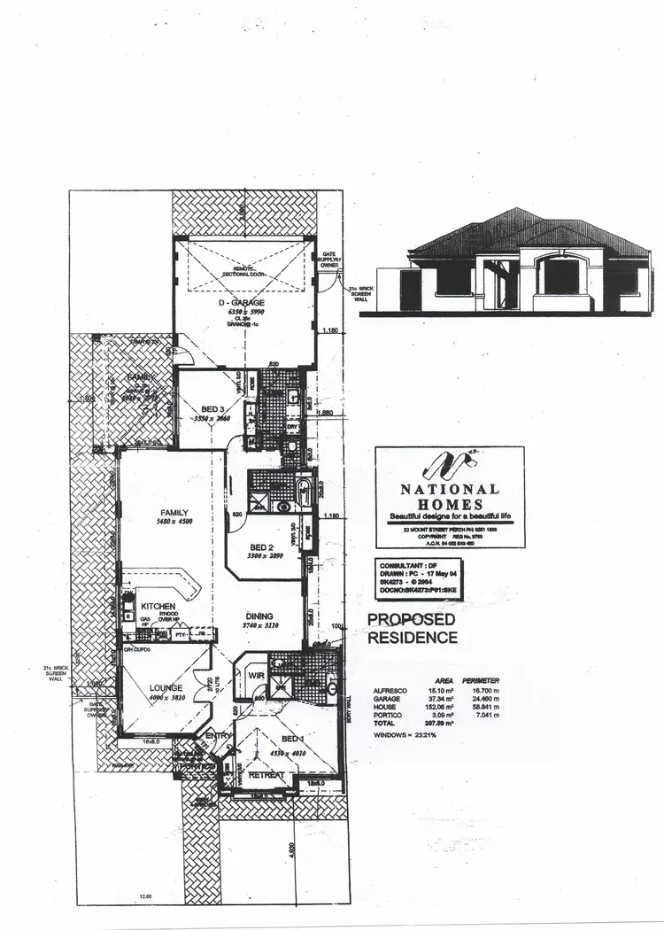 Floorplan of Homely house listing, 4 Berlotto Drive, Ashby WA 6065