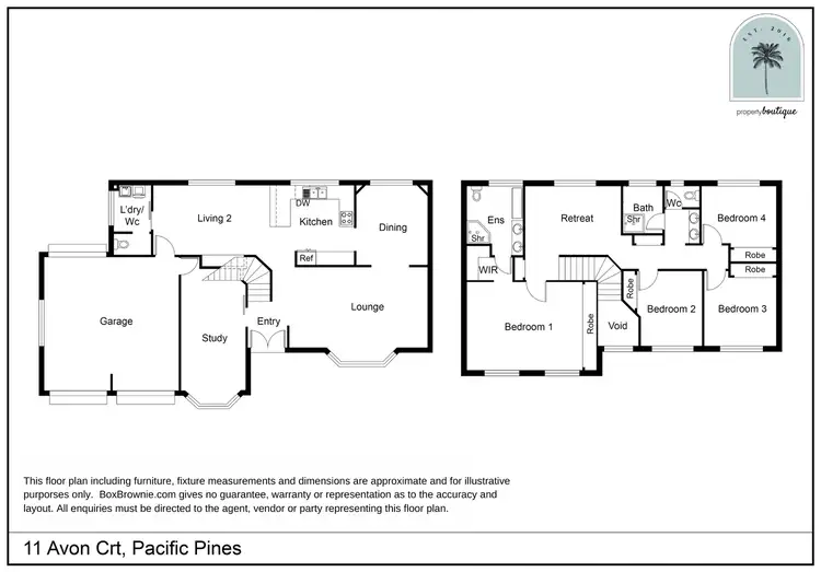 Floorplan of Homely house listing, 11 Avon Court, Pacific Pines QLD 4211