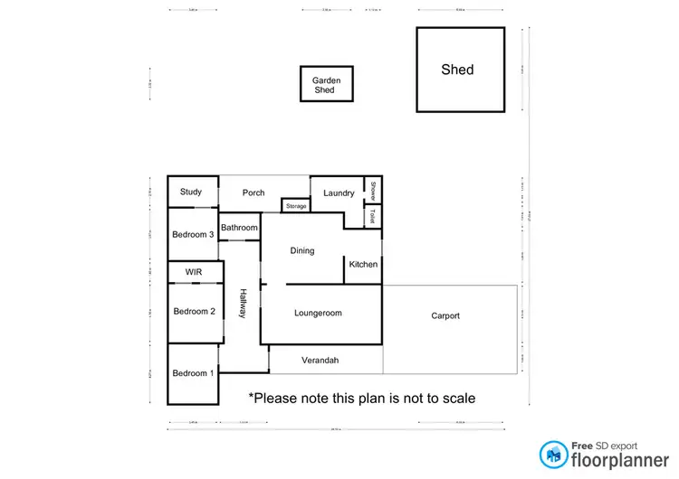 Floorplan of Homely house listing, 22 Malvern Road, Dimboola VIC 3414