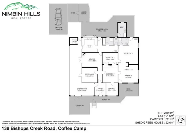 Floorplan of Homely rural property listing, 139 Bishops Creek Road, Coffee Camp NSW 2480