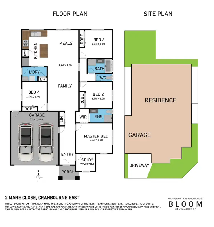 Floorplan of Homely house listing, 2 Mare Close, Cranbourne East VIC 3977