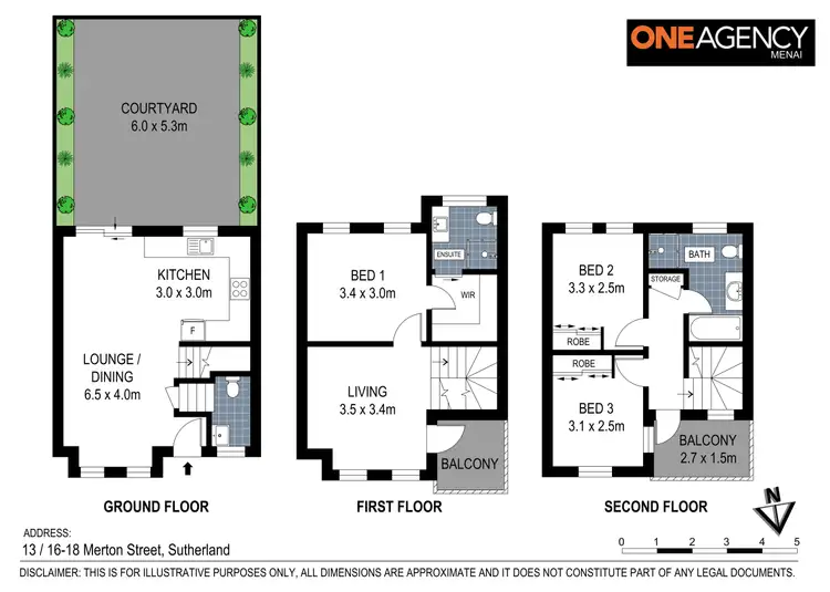 Floorplan of Homely townhouse listing, 13/16-18 Merton Street, Sutherland NSW 2232
