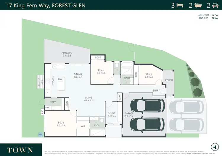 Floorplan of Homely house listing, 17 King Fern Way, Forest Glen QLD 4556