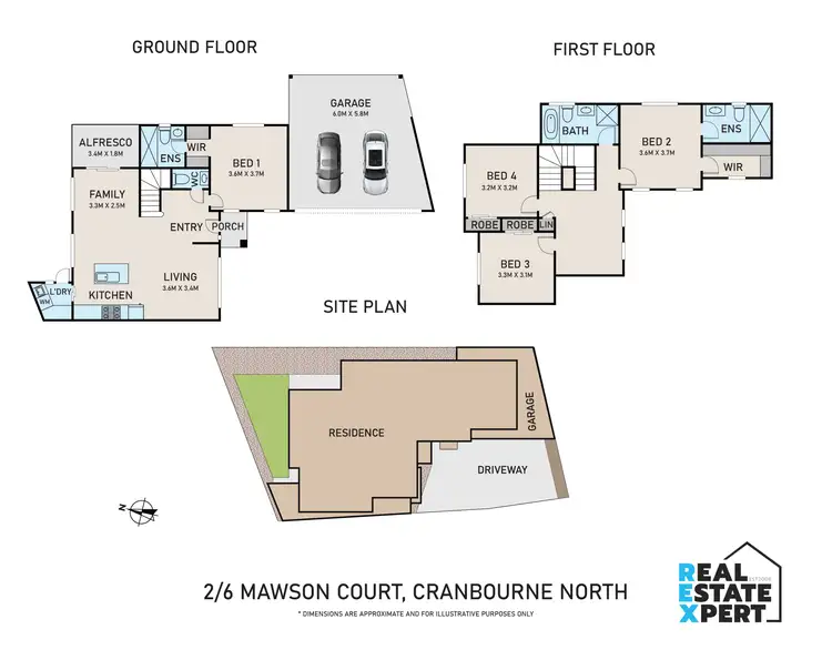 Floorplan of Homely house listing, 2/6 Mawson Court, Cranbourne North VIC 3977