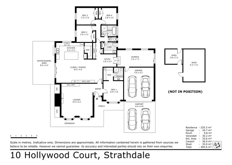 Floorplan of Homely house listing, 10 Hollywood Court, Strathdale VIC 3550