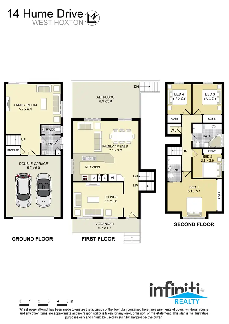 Floorplan of Homely house listing, 14 Hume Drive, West Hoxton NSW 2171