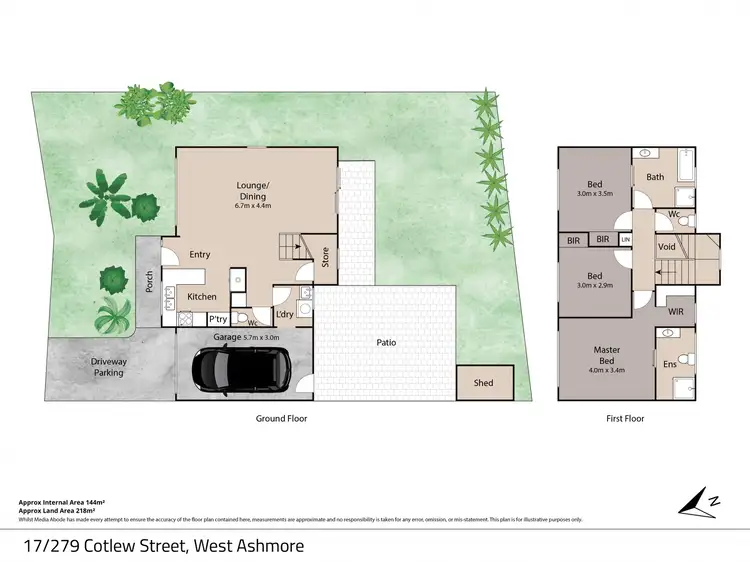Floorplan of Homely townhouse listing, 17/279 Cotlew Street West, Ashmore QLD 4214