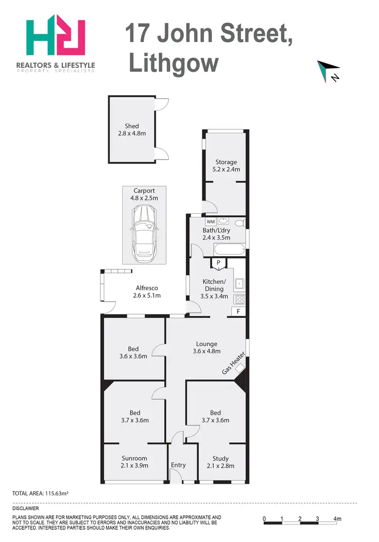 Floorplan of Homely house listing, 17 John Street, Lithgow NSW 2790