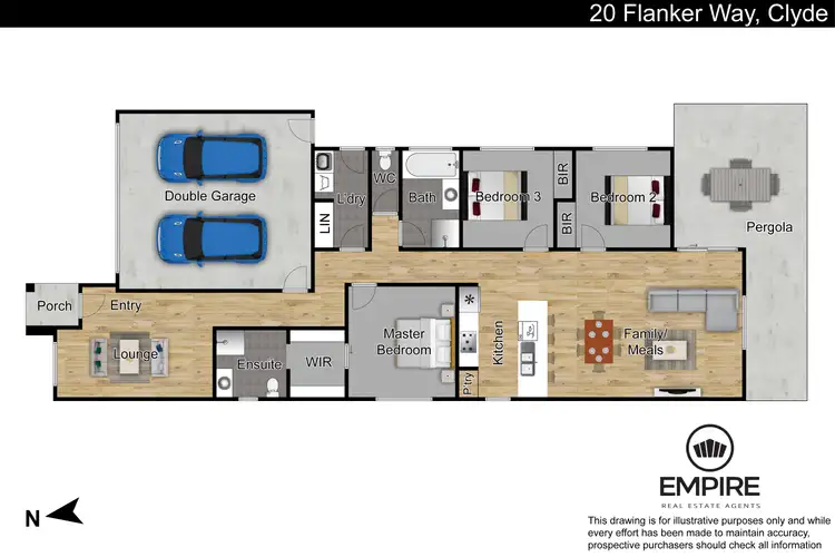 Floorplan of Homely house listing, 20 Flanker Way, Clyde VIC 3978