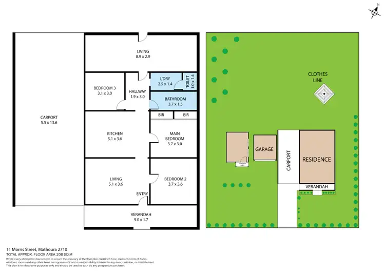 Floorplan of Homely house listing, 11 Morris Street, Mathoura NSW 2710