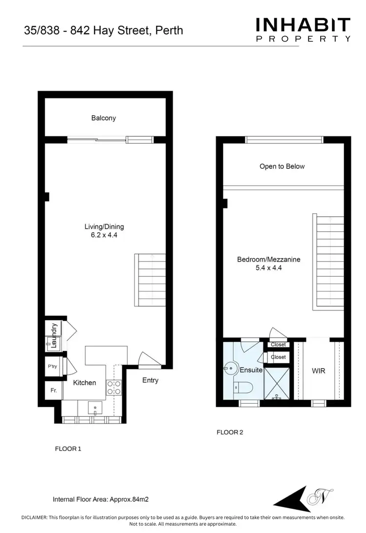 Floorplan of Homely apartment listing, 35/838 Hay Street, Perth WA 6000